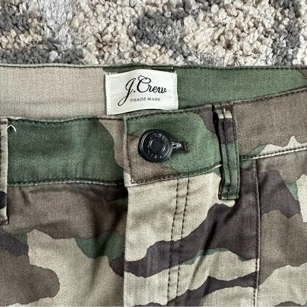 J.Crew Cargo Toothpick Camo Pants 25